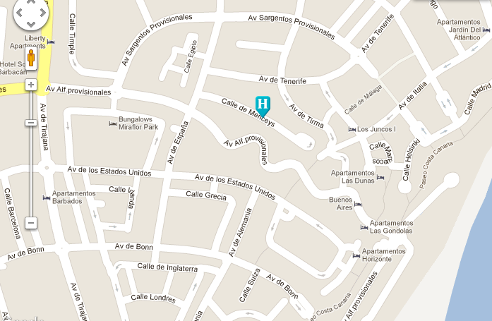 Don Diego Apartments, Gran Canaria map
