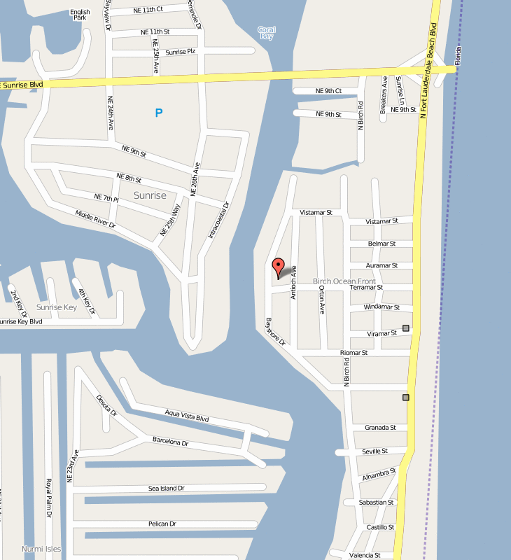 Fort Lauderdale gay Hotel The Flamingo Resort Location