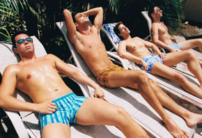 Ft.Lauderdale exclusively gay men's clothing optional Schubert Resort