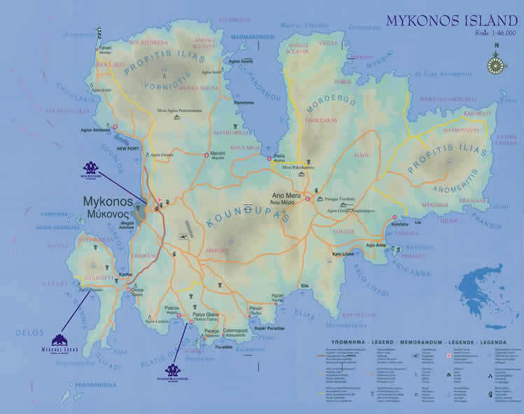 Mykonos Grand Hotel and Resort Location