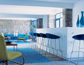 Mykonos gay holiday accommodation hotel Theoxenia Breeze In Bar