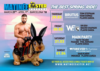 Matinee Gay Easter Weekend Barcelona 2018