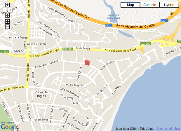 Santa Fe Bungalows, Gran Canaria map
