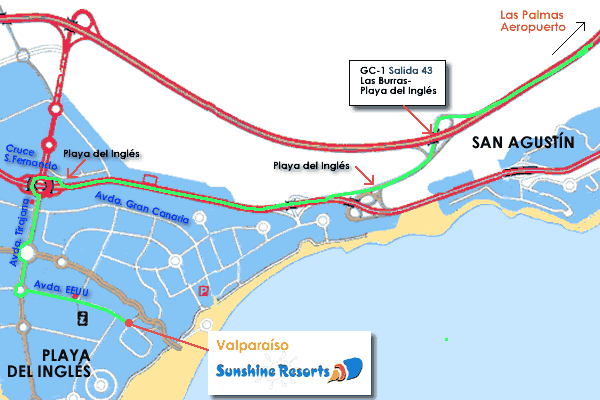 Gran Canaria gay friendly holiday accommodation Valparaiso Apartments Map