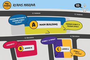 Ryans Marina Hotel map