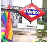 Madrid gay area Chueca