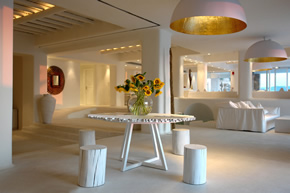 Mykonos gay holiday accommodation Hotel Cavo Tagoo Lobby