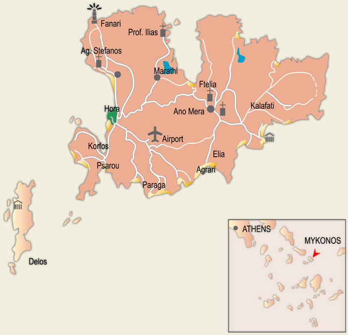 Despotiko Hotel Location