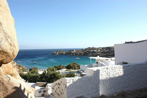 Mykonos gay holiday accommodation Super Rockies Bungalows