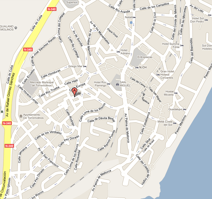 Castilla Hostal Location Torremolinos