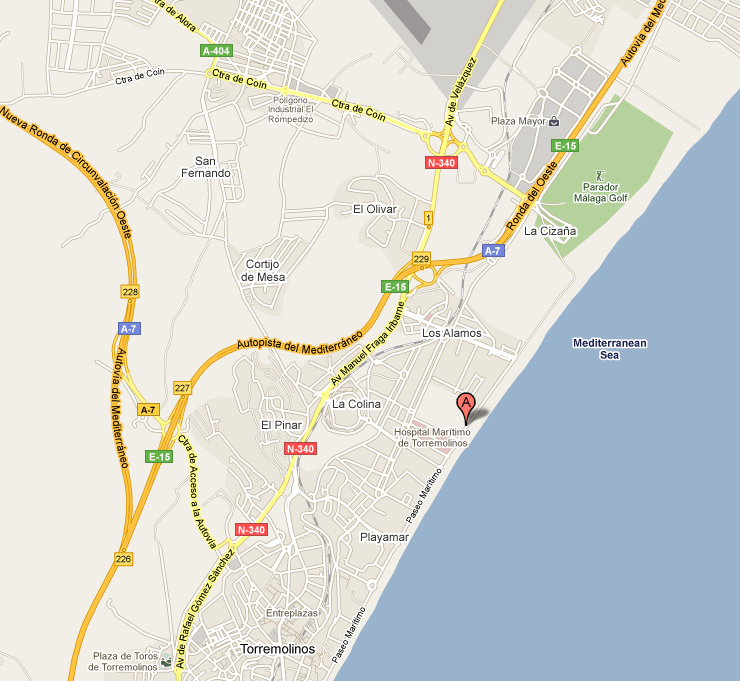 Puente Real Hotel Location Torremolinos