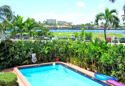 Ft.Lauderdale exclusively gay men's clothing optional Palm Plaza Resort